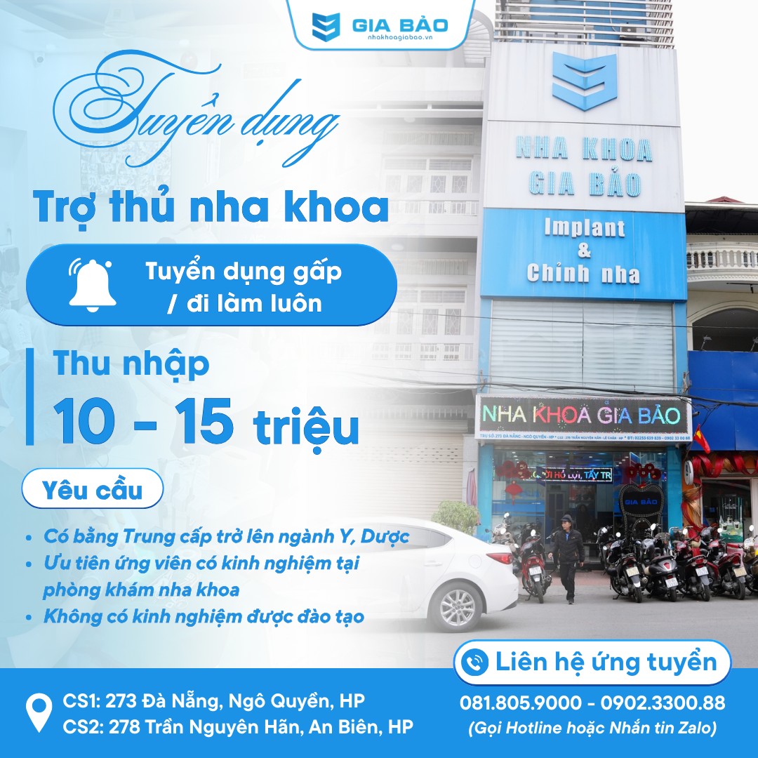 tuyển dụng trợ thủ điều dưỡng